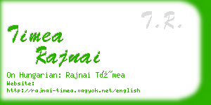 timea rajnai business card